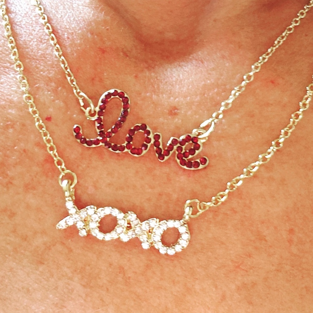 "XOXO" Swarovski Crystal necklace